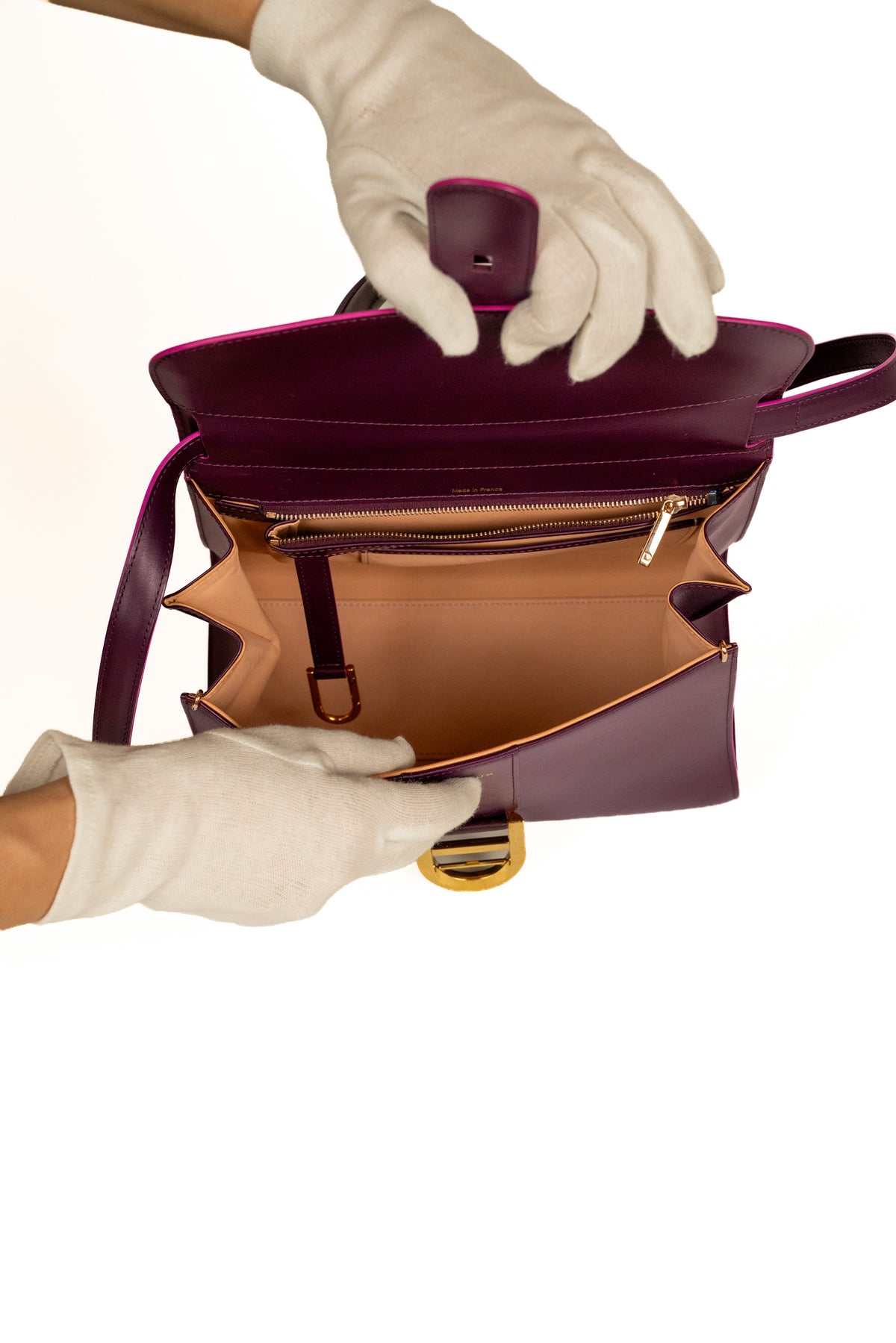 DELVAUX BRILLANT MM PRUNE Handtastique